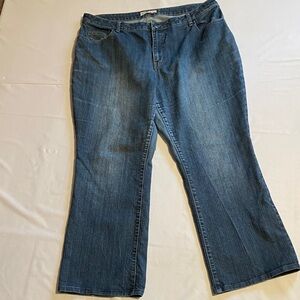 Fashion Bug Vintage Wide Leg Denim Blue Jeans Women's Size 22W
